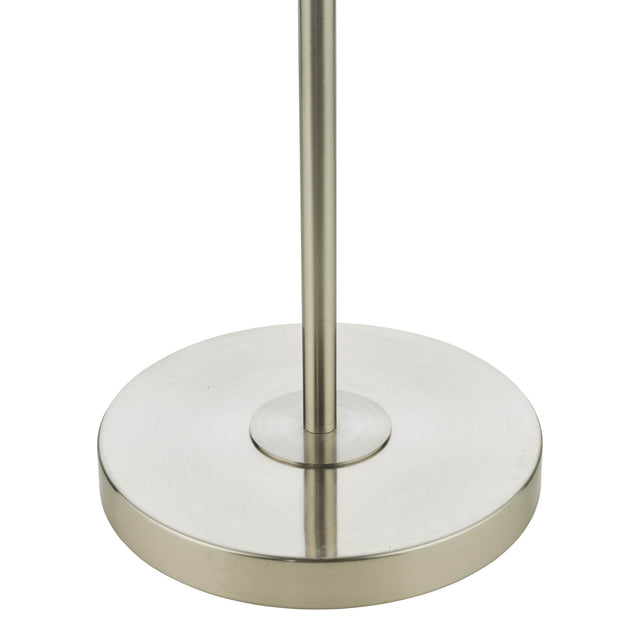 Avari 3 Light Floor Lamp Satin Nickel Frosted Glass