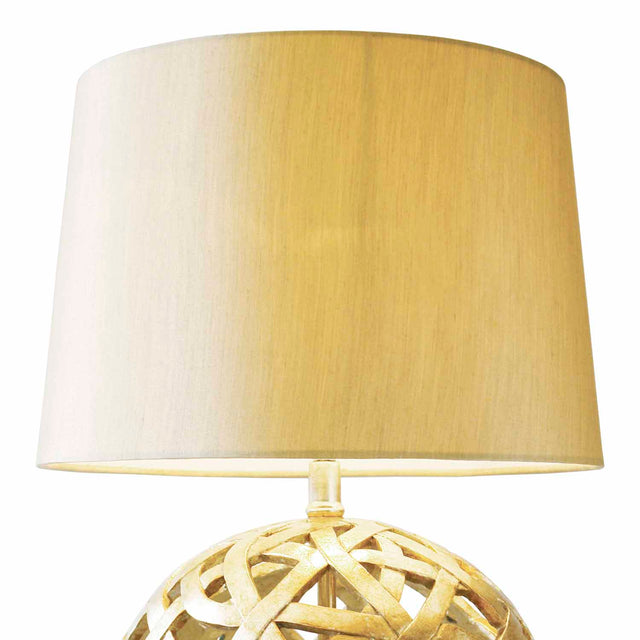 Balthazar Table Lamp Antique Gold With Shade