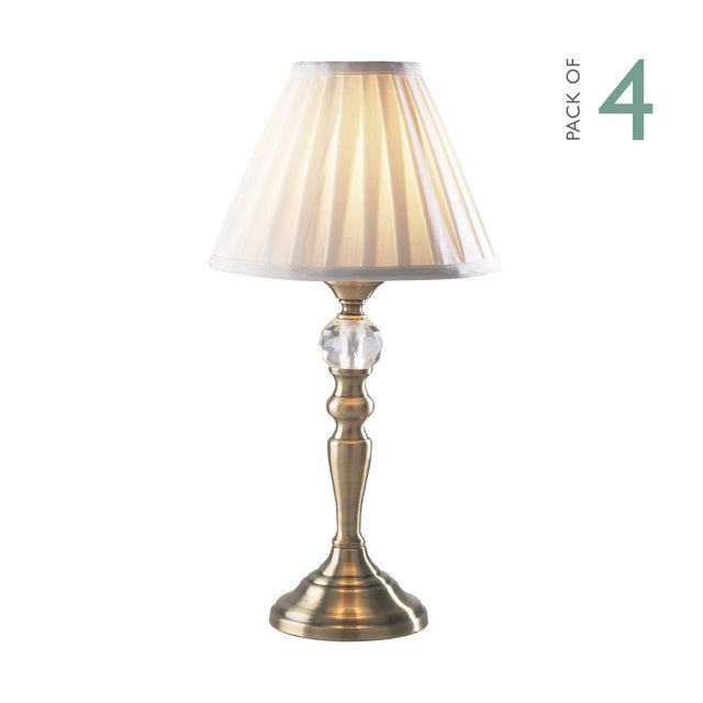 Beau Touch Table Lamp Antique Brass With Shade