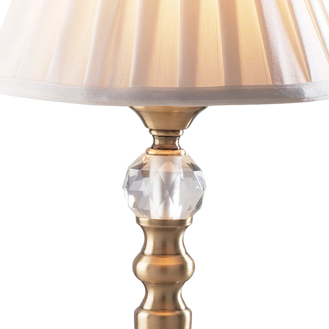 Beau Touch Table Lamp Antique Brass With Shade