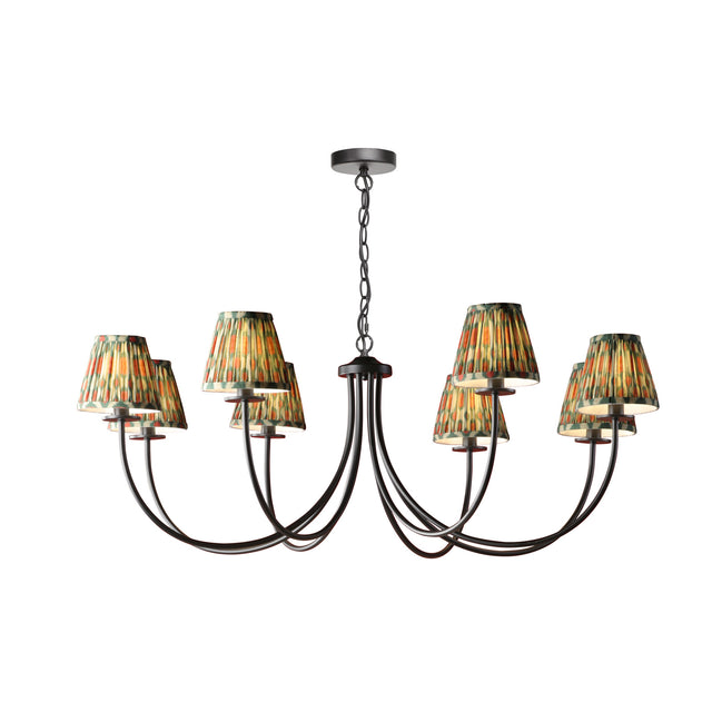 Becca 8 Light Pendant Matt Black Fitting Only