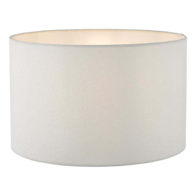 Bidelia White Linen Drum Shade 32cm