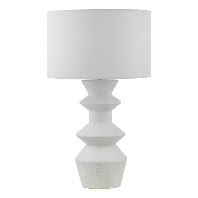 Bidelia Table Lamp Matt White With Shade