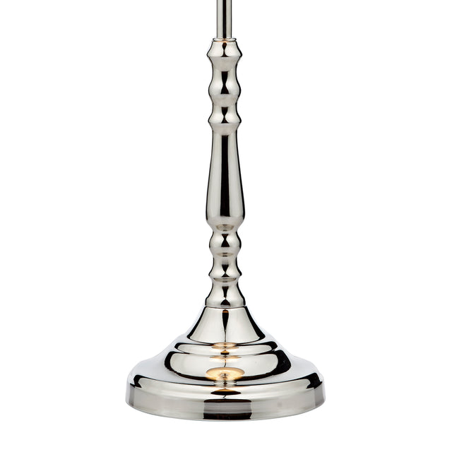 Blenheim Table Lamp Polished Nickel With Shade