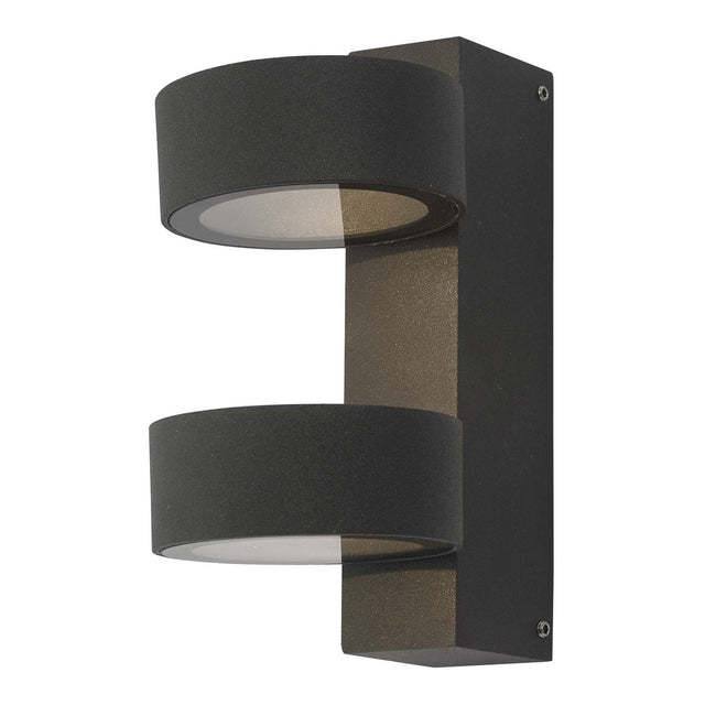 Bohdan Outdoor 2 Light Wall Light Matt Grey IP65 LED