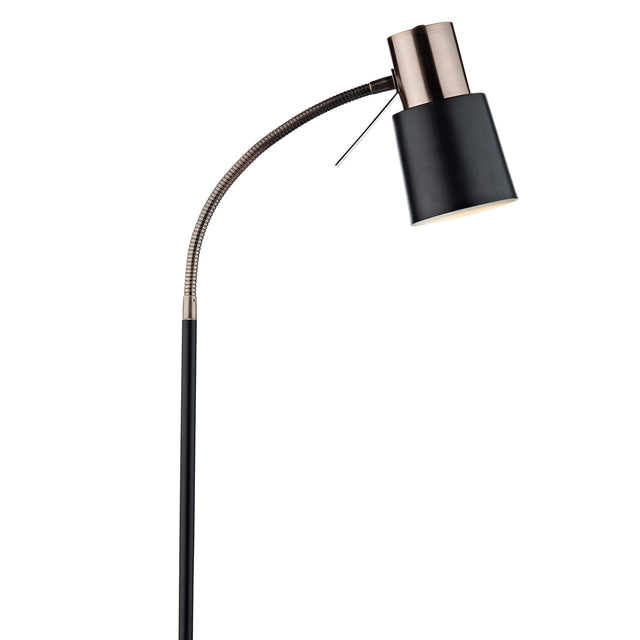 Bond Task Floor Lamp Black Copper