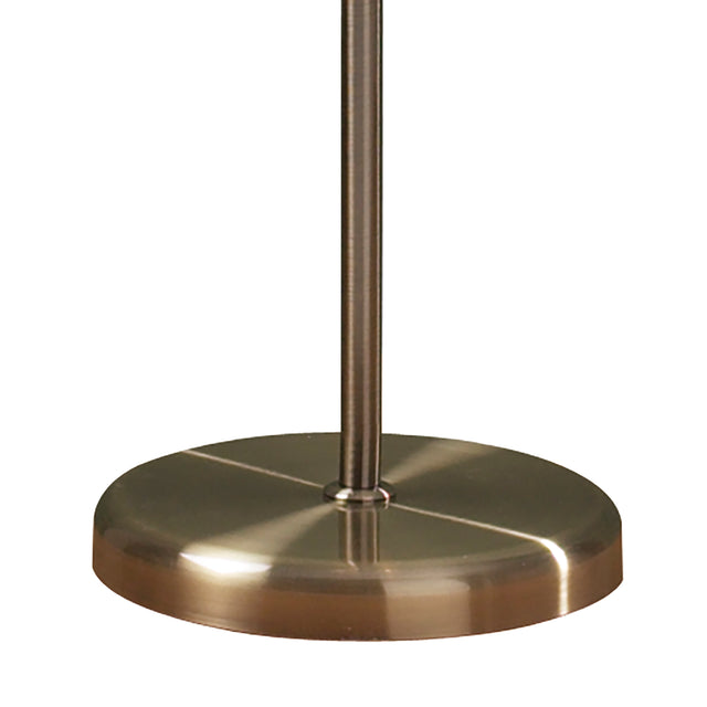 Boston 3 Light Floor Lamp Antique Brass and Opal Glass