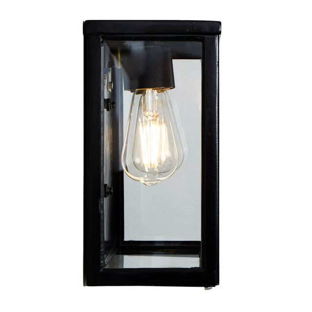 Contemporary square flushed wall light