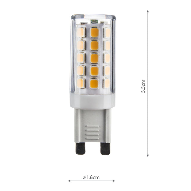 G9 LED LAMP 3.5W 350LM 2700K CLEAR