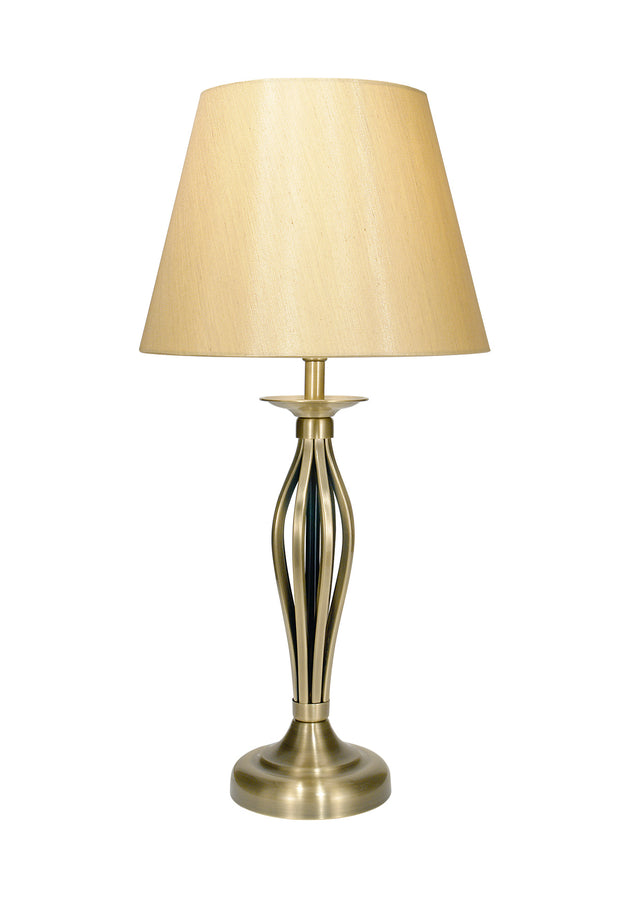 Bybliss Table Lamp Antique Brass With Shade