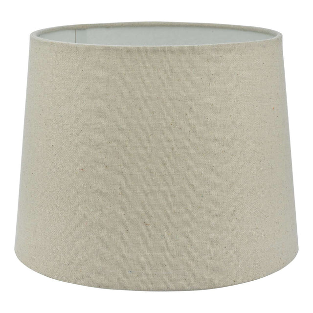 Cane Natural Linen Tapered Drum Shade 25cm