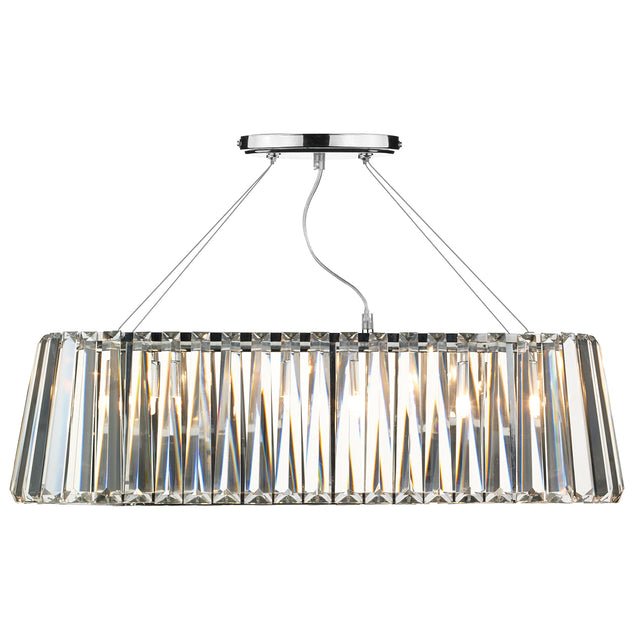 Cecilia 3 Light G9 Oval Linear Pendant Bar