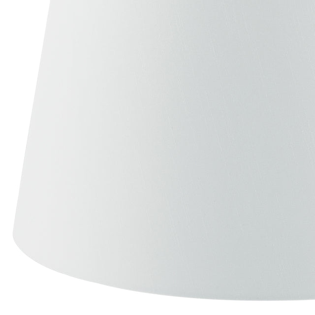 Cezanne White Faux Silk Tapered Drum Shade 35cm