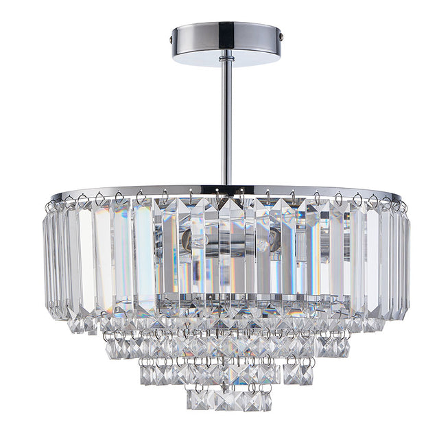 5L ARLES POLISHED CHROME PENDANT