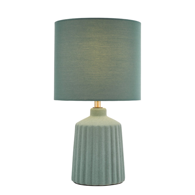 Chloris Small Table Lamp Green With Shade