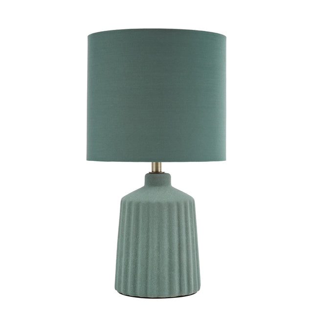 Chloris Small Table Lamp Green With Shade