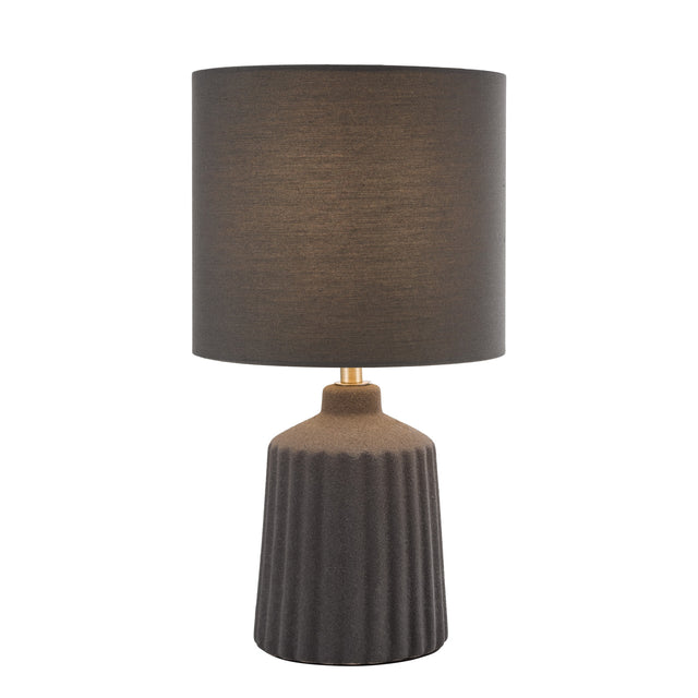 Chloris Small Table Lamp Grey With Shade