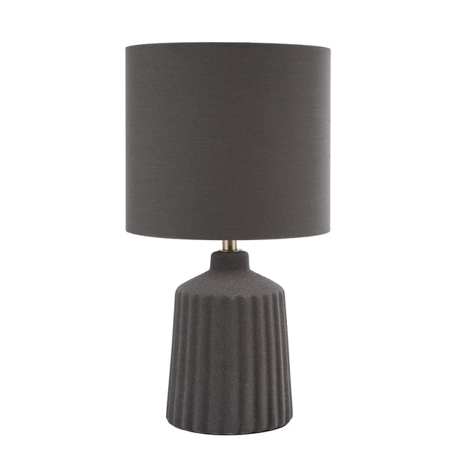 Chloris Small Table Lamp Grey With Shade