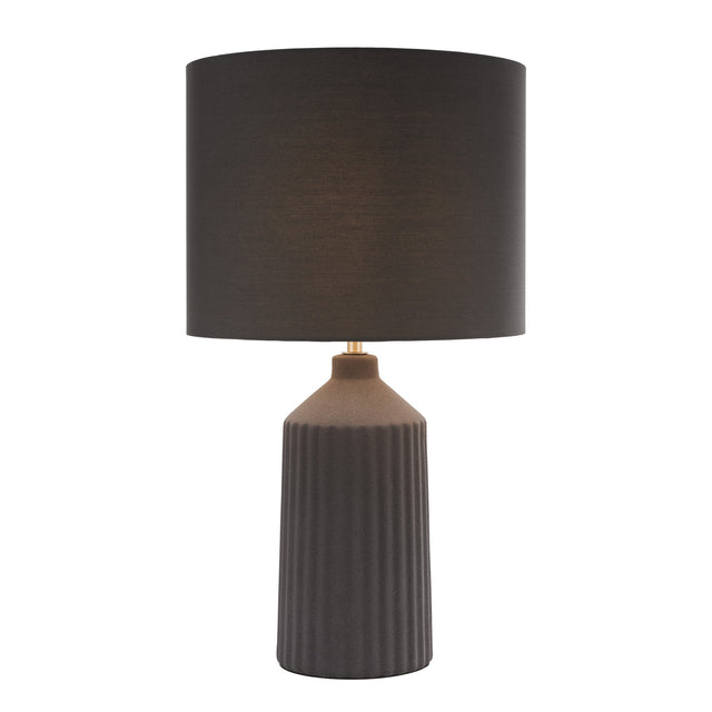 Chloris Large Table Lamp Grey With Shade