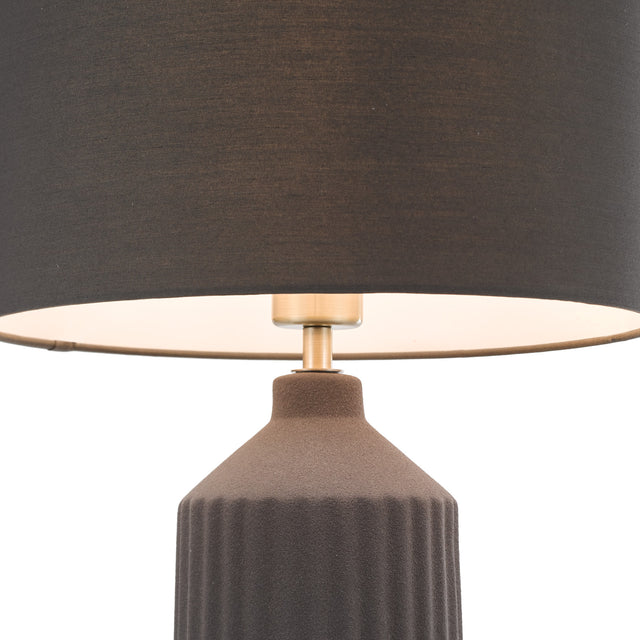 Chloris Large Table Lamp Grey With Shade