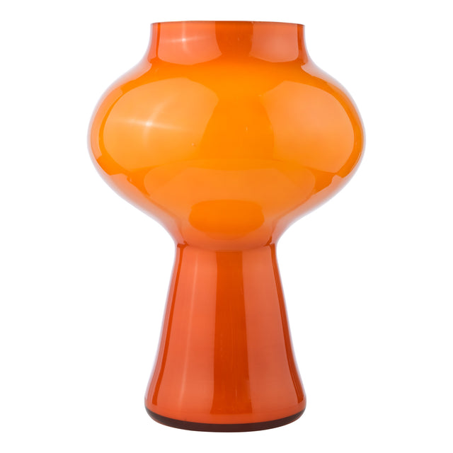 Chrissy Table Lamp Orange Art Glass