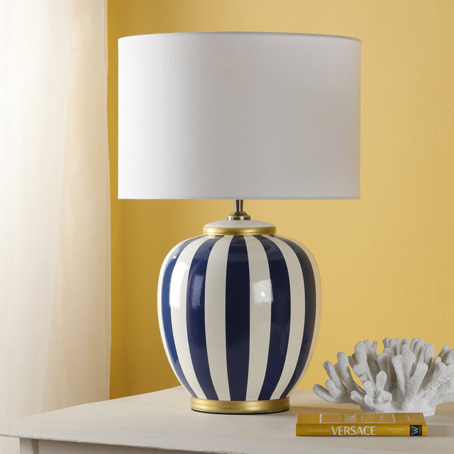 Circus Ceramic Table Lamp Blue & White Base Only