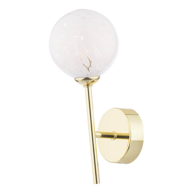 Cohen Wall Light Polished Gold & Confetti Glass