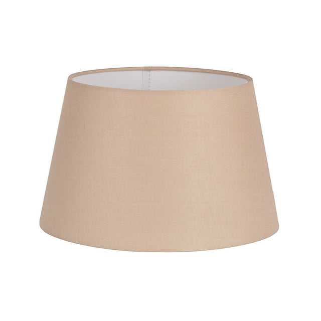 TAUPE COTTON DRUM SHADE