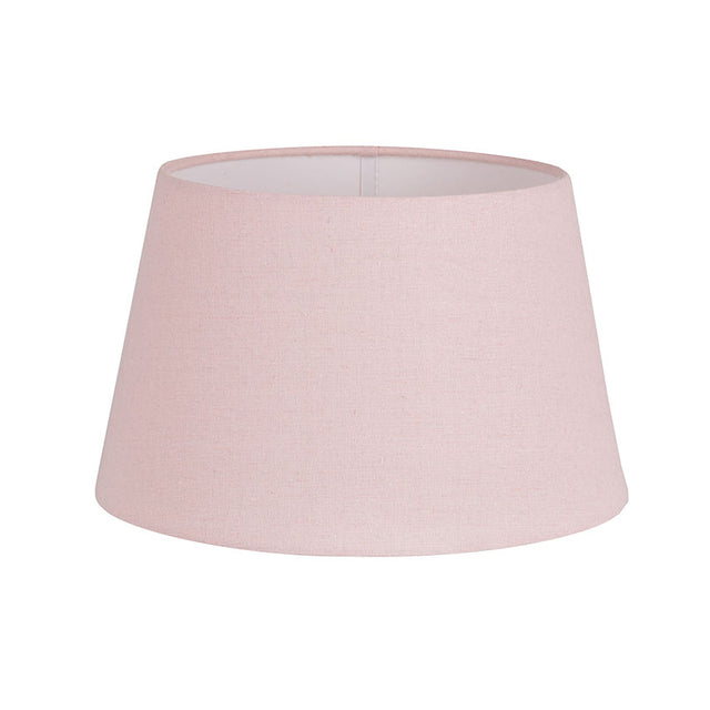 PINK LINEN DRUM SHADE