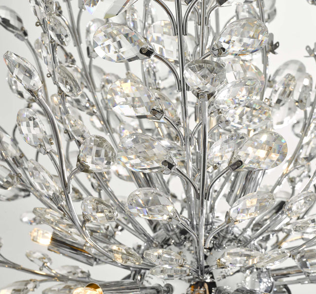 Cordelia 9 Light Pendant Polished Chrome & Crystal