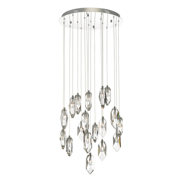 Crystal 18 Light Cluster Pendant Polished Chrome & Crystal