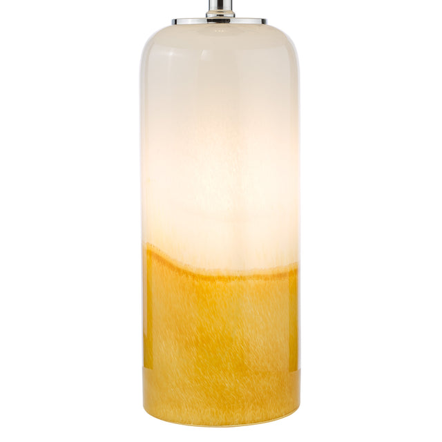 Deandra Table Lamp Yellow and White Art Glass Base Only