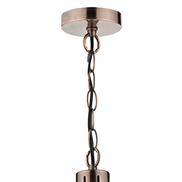 Debut 1 Light Pendant Brushed Antique Copper