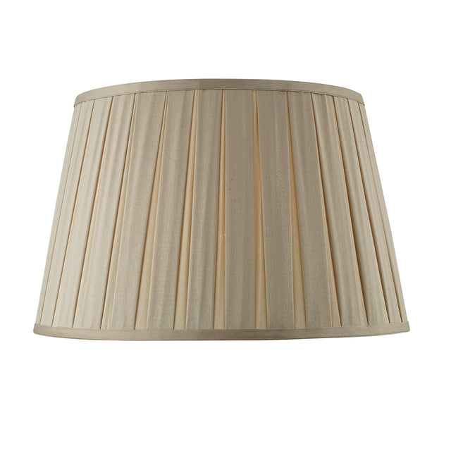 Degas Taupe Faux Silk Tapered Drum Shade 45cm