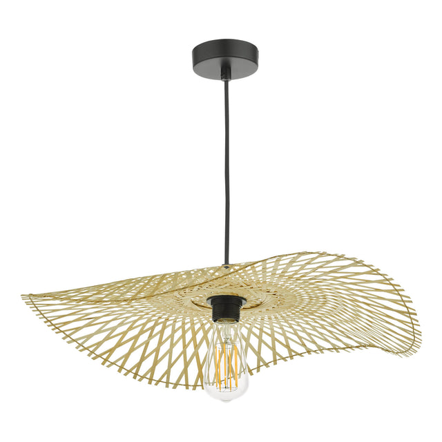 Deja Easy Fit Pendant Natural Rattan