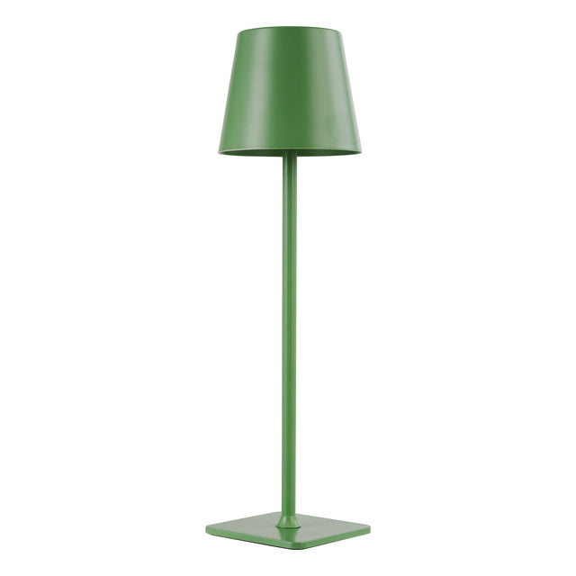 Derrick Rechargeable Outdoor Table Lamp Satin Green LED IP54