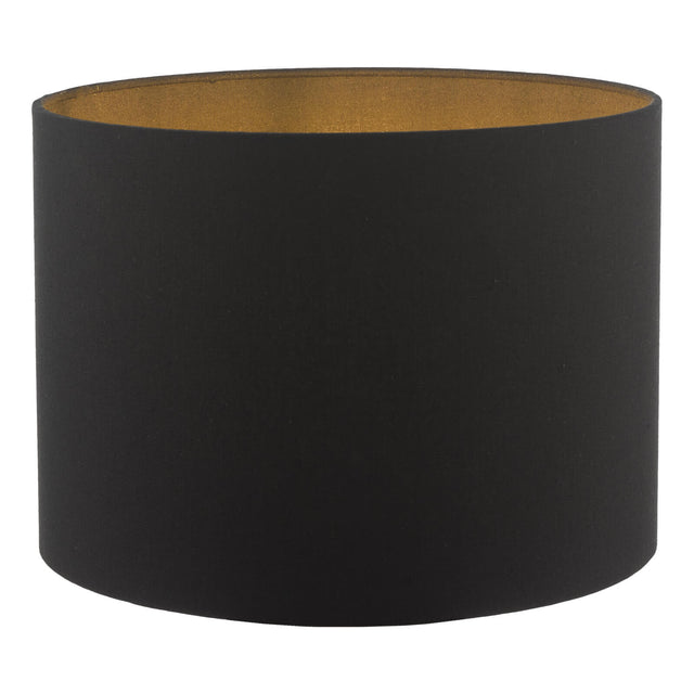 Discus Black Cotton Drum Shade 28cm