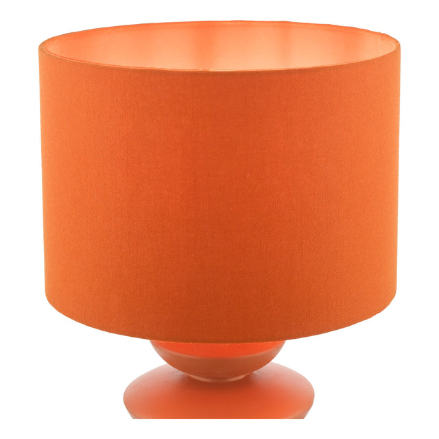 Discus Ceramic Table Lamp Orange With Shade