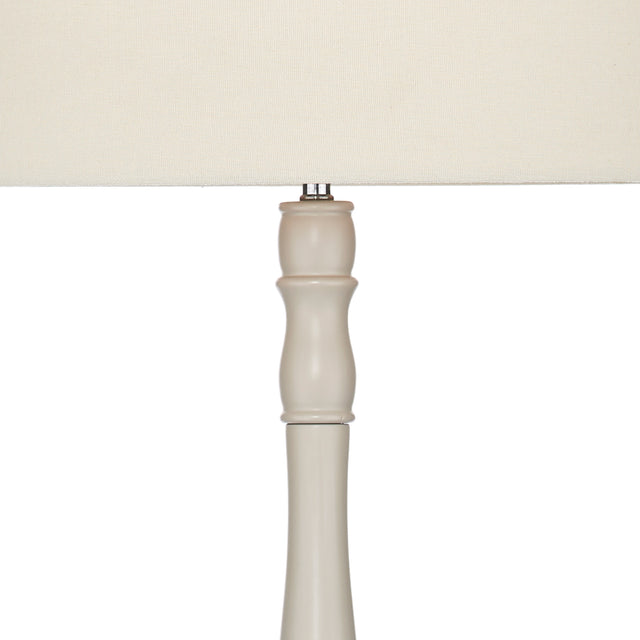 Dunlop Floor Lamp Cream With Shade