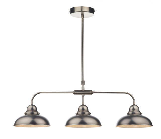 Dynamo 3 Light Bar Pendant Antique Chrome