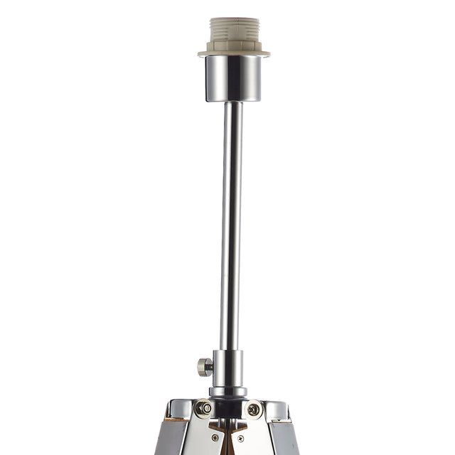 Easel Floor Lamp Light Wood and Polished Chrome Base Only