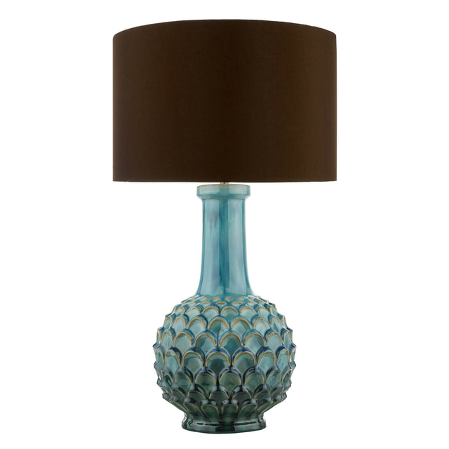 Edlyn Table Lamp Blue Reactive Glaze Base Only