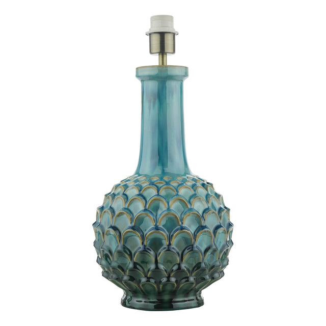 Edlyn Table Lamp Blue Reactive Glaze Base Only