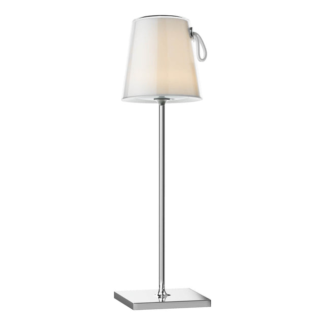 Egor Rechargeable Table Lamp Polished Chrome and Colour Changing LED