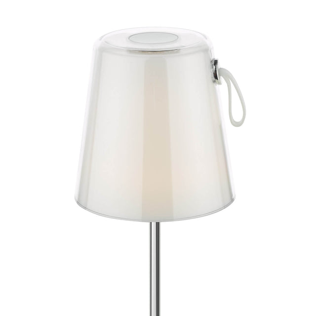 Egor Rechargeable Table Lamp Polished Chrome and Colour Changing LED