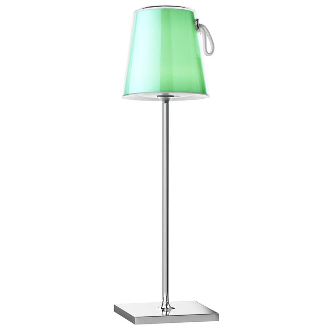 Egor Rechargeable Table Lamp Polished Chrome and Colour Changing LED