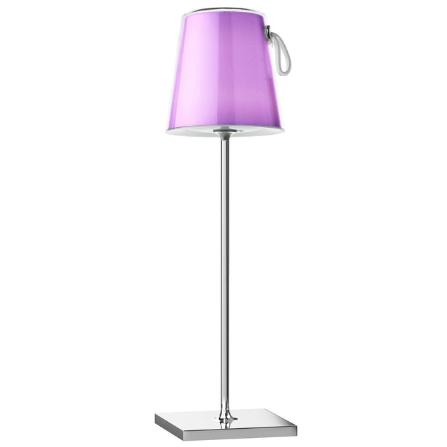 Egor Rechargeable Table Lamp Polished Chrome and Colour Changing LED