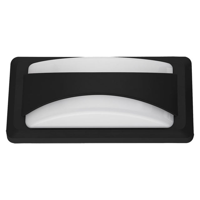 DARK GREY POLYCARBONATE CORROSION PROOF LED OUTDOOR WALL LIGHT