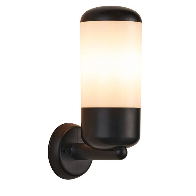 POLYCARBONATE CORROSION PROOF OUTDOOR WALL LIGHT - BLACK FINISH