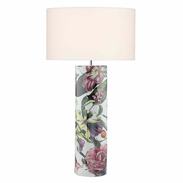 Elana Table Lamp Tropical Print Ceramic Base Only